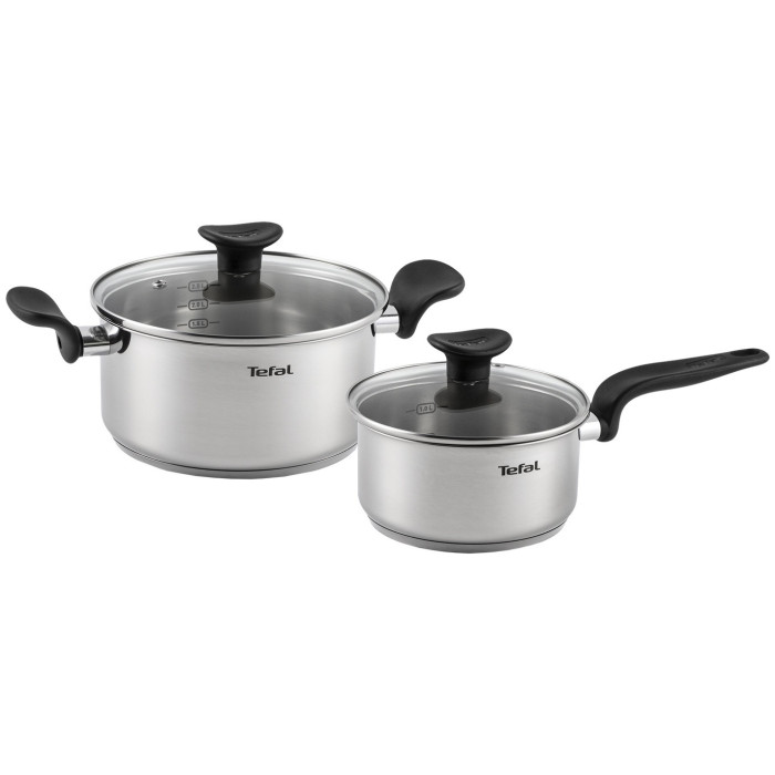 Tefal набор кастрюль E308S474 сталь 4 в 1