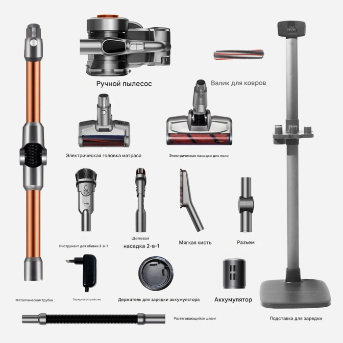 JIMMY H9 Pro серый, золотистый