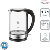 Электрочайник Moulinex BY3S0DF0 черный, прозрачный