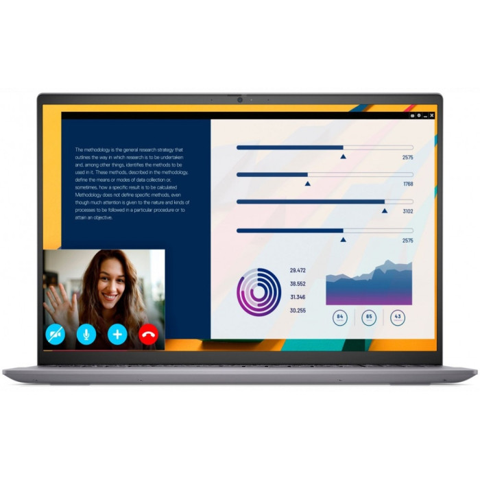 Ноутбук Dell/Vostro 5620/Core i5/1240P/1,7 GHz/8 Gb/M.2 PCIe SSD/256 Gb/No ODD/Graphics/UHD/256 Mb/16 ''/1920x1200/Windows 11/Pro/64/Серый
