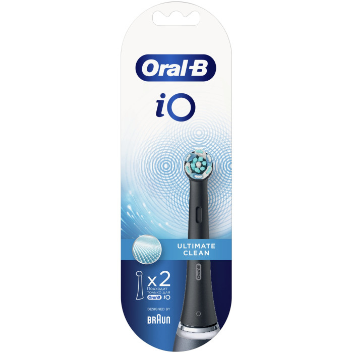 Oral-B iO Ultimate Clean Black стандартная 2 шт