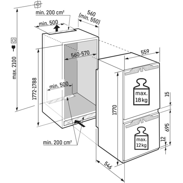 Liebherr ICf 5103 белый