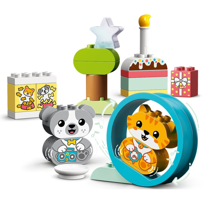 Конструктор LEGO Мой первый щенок и котёнок и их звуки, деталей 22 шт