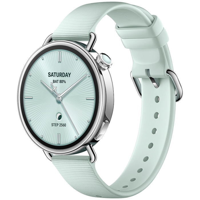 Xiaomi Watch S4 41 мм серебристый-зеленый