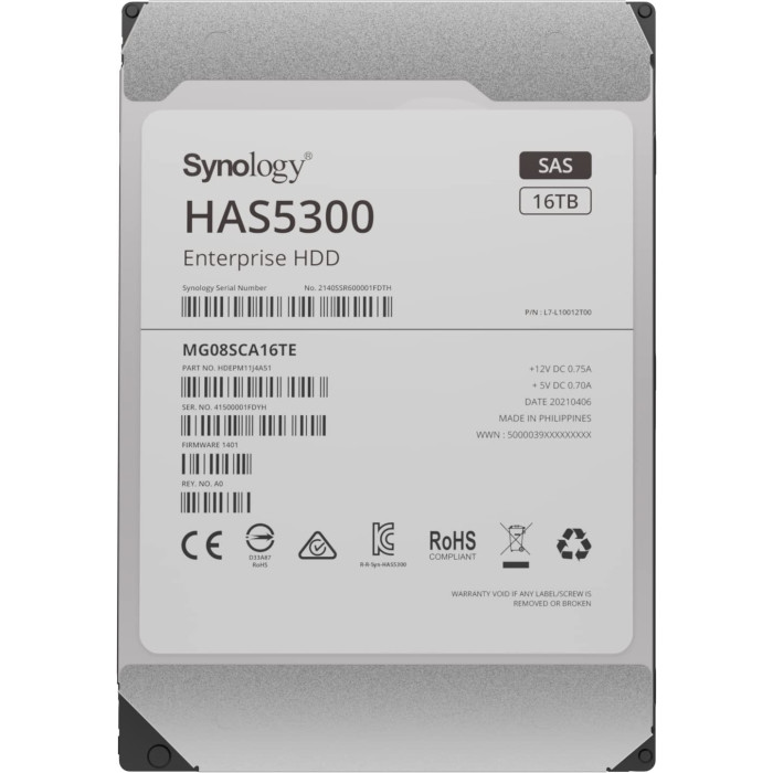 HDD Synology HAS5300-16T 16000 ГБ