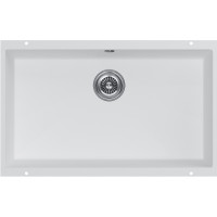 Кухонная мойка KuchenStern UNDER 80 Ku-Granit белый 103WH10 (KS-800116) 73х46х19 см, искусственный гранит, тон белый