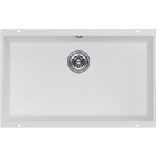 Кухонная мойка KuchenStern UNDER 80 Ku-Granit белый 103WH10 (KS-800116) 73х46х19 см, искусственный гранит, тон белый