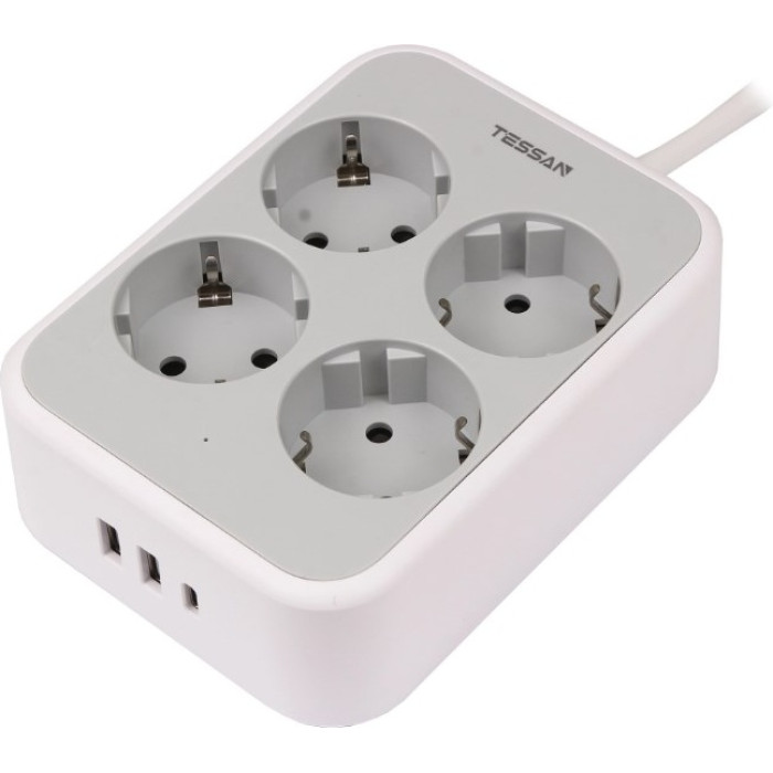 Сетевой фильтр Tessan TS-PS01DE00 2 м
