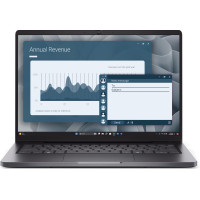 Ноутбук Dell/Pro 14 PC14255/3г/Ryzen AI 7 Pro/350/2 GHz/16 Gb/SSD/1024 Gb/No ODD/Radeon/860M/14 ''/1920x1200/Windows 11/Pro/64/Fingerprint Reader/Сере