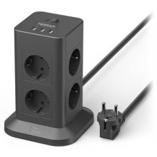 Сетевой фильтр Tessan TPS03-DE черный 2 м