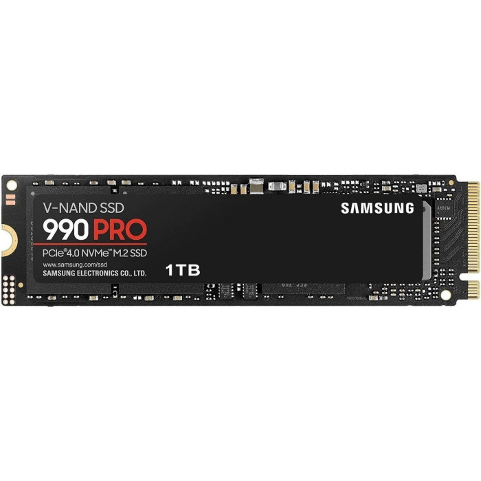 Твердотельный накопитель 1000Gb SSD Samsung 990 PRO NVMe4.0 M.2 R7450Mb/s W6900MB/s MZ-V9P1T0BW