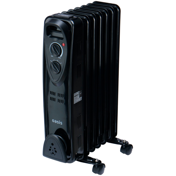 Масляный радиатор Oasis US-15B черный