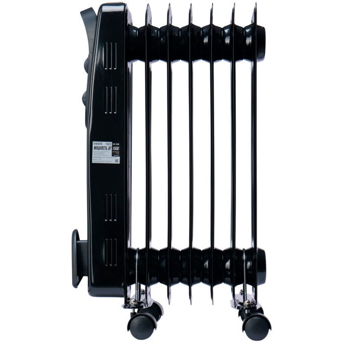 Масляный радиатор Oasis US-15B черный