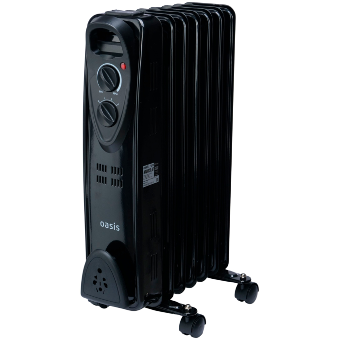 Масляный радиатор Oasis US-15B черный