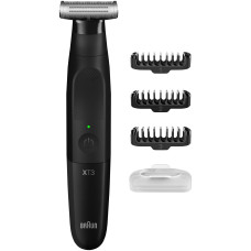 Триммер гибридный для бороды, усов и тела Braun XT3100 Series X, 3 насадки, чёрный
