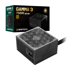 Блок питания Montech 750W, GAMMA 3 750W, Non Modular, ATX, 80+ GOLD, КПД 92%, Fan 135mm, Черный