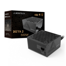 Блок питания Montech 550W, BETA 2 550W, Non Modular, ATX, 80+ BRONZE, КПД 90%, Fan 120mm, Черный