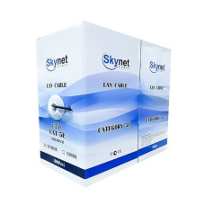 Кабель SkyNet Light CSL-UTP-2-CU, UTP indoor 2x2x0.46, медный, FLUKE TEST, кат.5e, однож., 305м, box<br>Токопроводящая жила: медная проволока диаметром 0.46 мм
Изоляция проводника: полиэтилен
Разрывная нить: капрон
Внешняя оболочка: поливинилхлорид 
Темпе