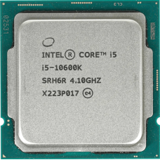 Процессор Intel Core i5-10600K 4,1GHz (4,8GHz) 12Mb 6/12 Comet Lake UHD 630 125W FCLGA1200 Tray