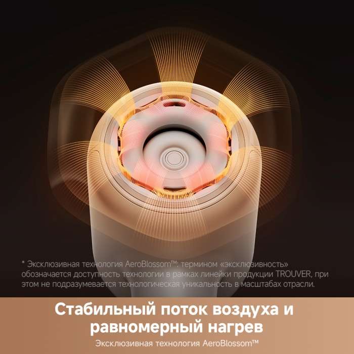 TROUVER Shine 20 фен 1800 Вт серебряный