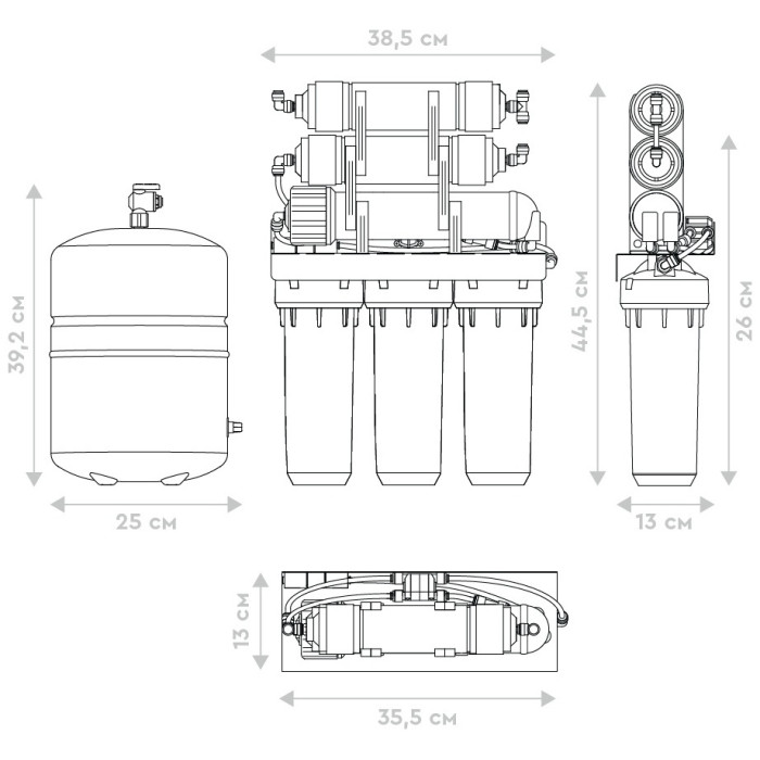 Фильтр БАРЬЕР ПРОФИ Осмо 100 М Н152Р01, степеней очистки: 6