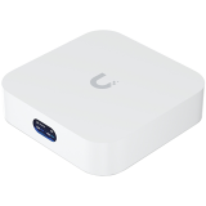 Ubiquiti UX-EU UniFi Cloud Gateway and WiFi 6 access point that runs UniFi Network. Powers an entire network or simply meshes as an access point Built-in WiFi6 (2x2 MIMO), 140 m² (1,500 ft²) single-unit coverage, 60+ connected WiFi devices, GbE RJ4<br>