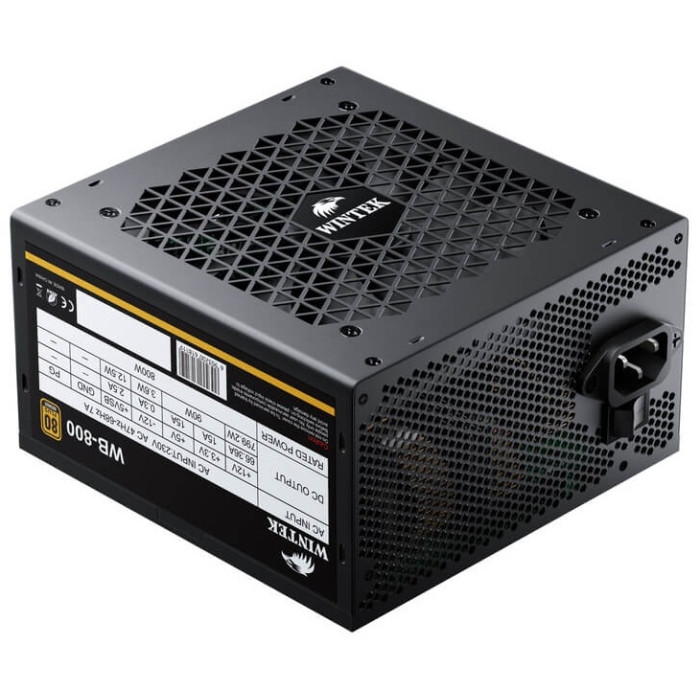 Блок питания Wintek WB-800, 800W, 20+4, 2*P8(4+4), 2*P6+2, 6*SATA, 4*MOLEX, 80+Bronze, Full Modular