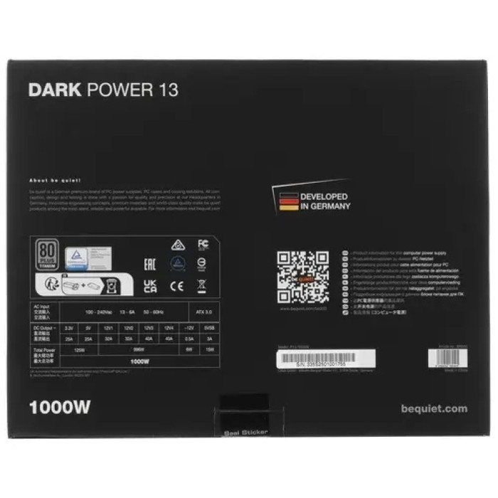 Be quiet Dark Power 13 BN335 1000 Вт