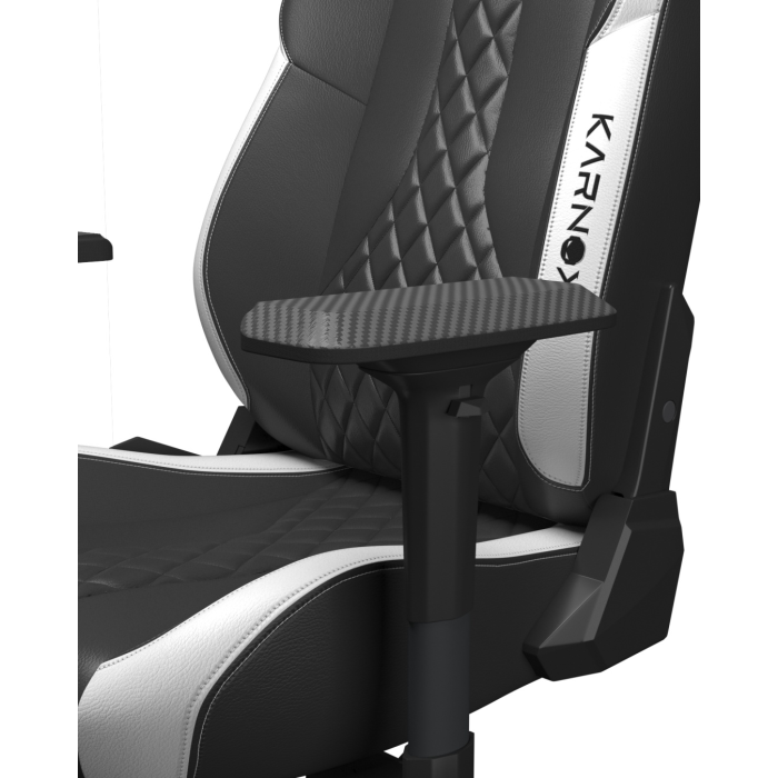 Игровое кресло Karnox COMMANDER, черный, белый