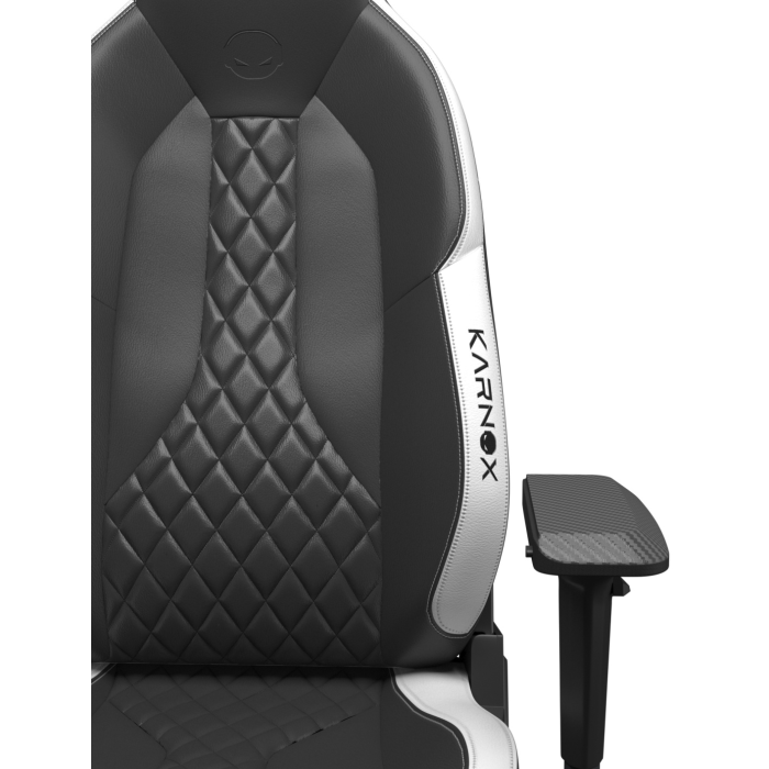 Игровое кресло Karnox COMMANDER, черный, белый