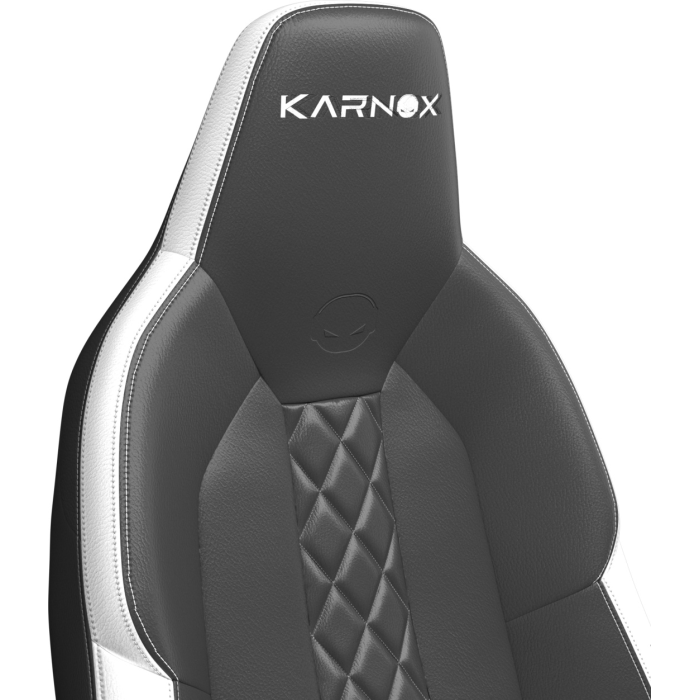 Игровое кресло Karnox COMMANDER, черный, белый
