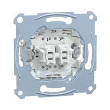 Кнопочный выключатель мех-м MERTEN MTN3155-0000 D-Life 2х клавишный<br>73855