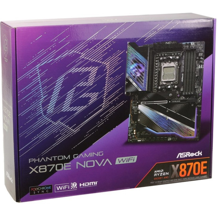 ASRock X870E Nova WiFi 90-MXBPX0-A0UAYZ