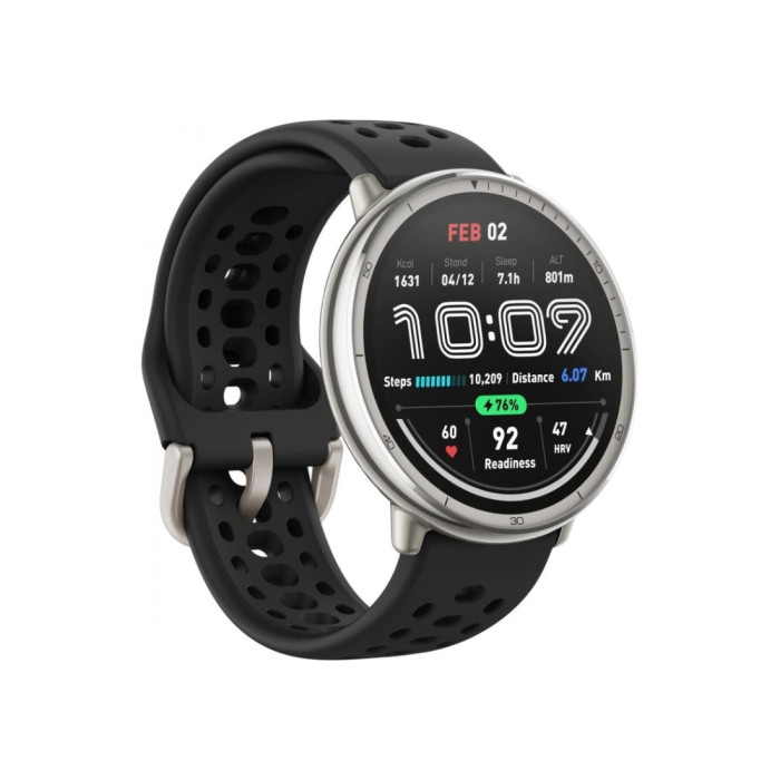 Amazfit Active 2 46 мм серебристый-черный
