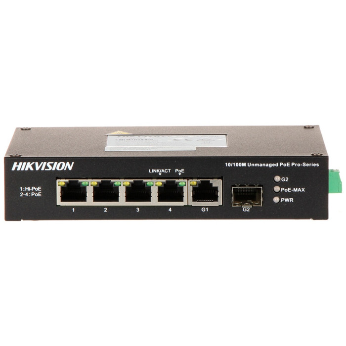 Коммутатор Hikvision DS-3T0306HP/No Power unit