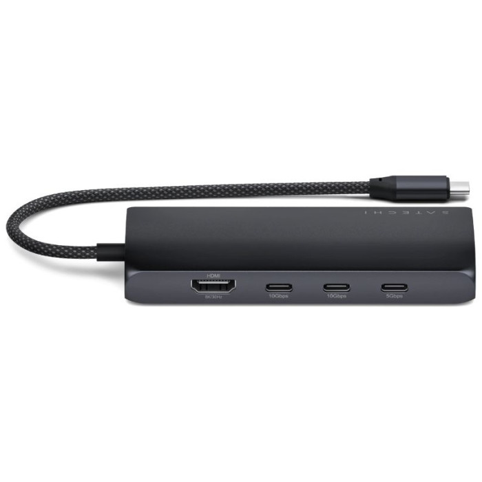 SATECHI USB-C MultiPort Adapter 8K with Ethernet V3 - Midnight<br>