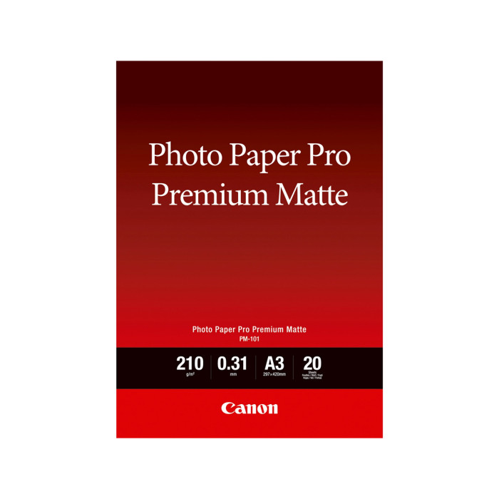 Матовая фотобумага Canon Pro Premium Matte PM-101 A3, 20 шт.<br>77333