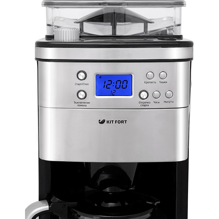 Кофеварка Kitfort KT-705 серебристый
