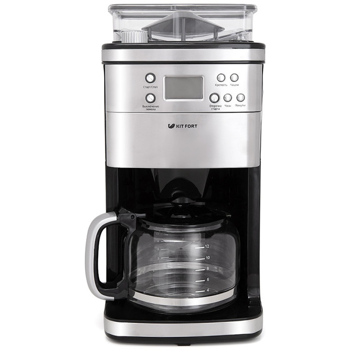 Кофеварка Kitfort KT-705 серебристый
