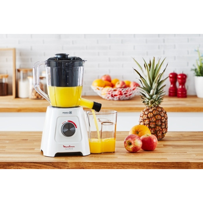 соковыжималка стационарный Moulinex Blendforce Powelix LM42Q110 белый, черный