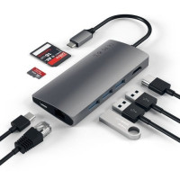 SATECHI Type-C Multi-Port Adapter 4K with Ethernet V2 Space Gray