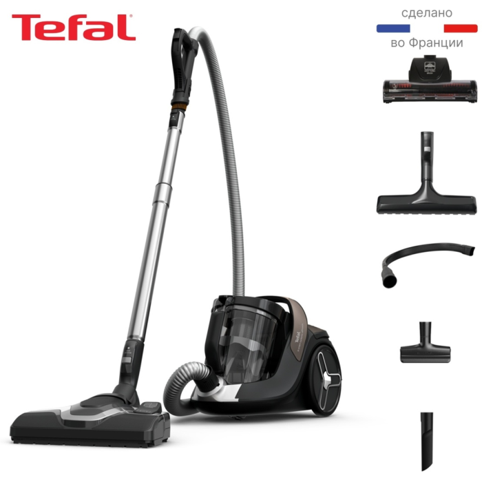 Tefal X-Trem Cyclonic Effitech TW7C89EA черный, бронзовый