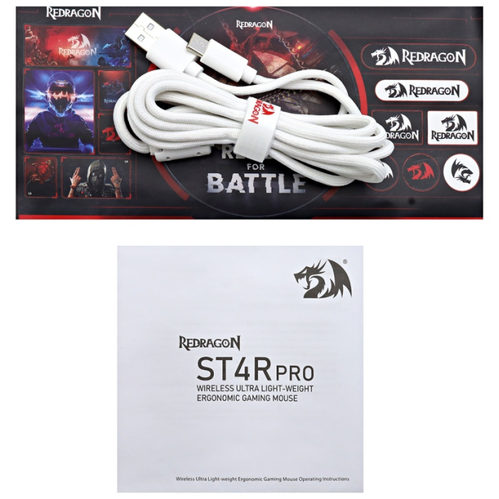 Mouse Redragon ST4r Pro, Optical 100-26000 dpi, 2,4/BT/USB, Blue,(72267)