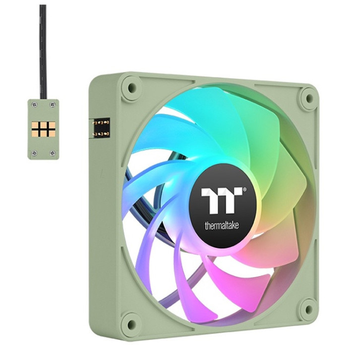 Кулер для компьютерного корпуса Thermaltake CT120 ARGB Sync PC Cooling Fan Matcha Green (3 pack)