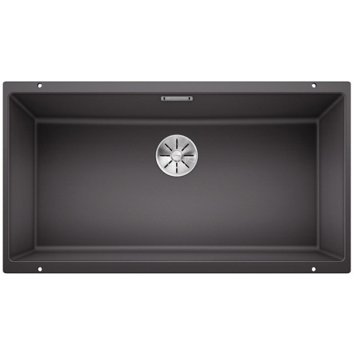 Кухонная мойка Blanco Subline 800-U 83х46х22 см, искусственный камень, тон темная скала