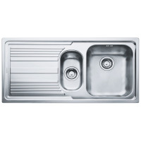 Кухонная мойка Franke LLX 651 3.5" NS 100х50х18 см, нержавеющая сталь, тон серебристый металлик
