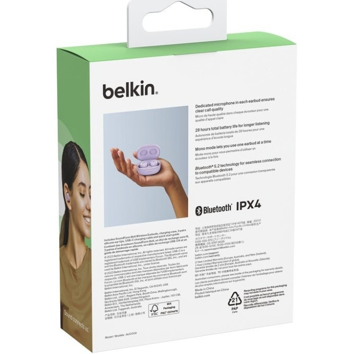 Наушники Belkin AUC009btLV фиолетовый