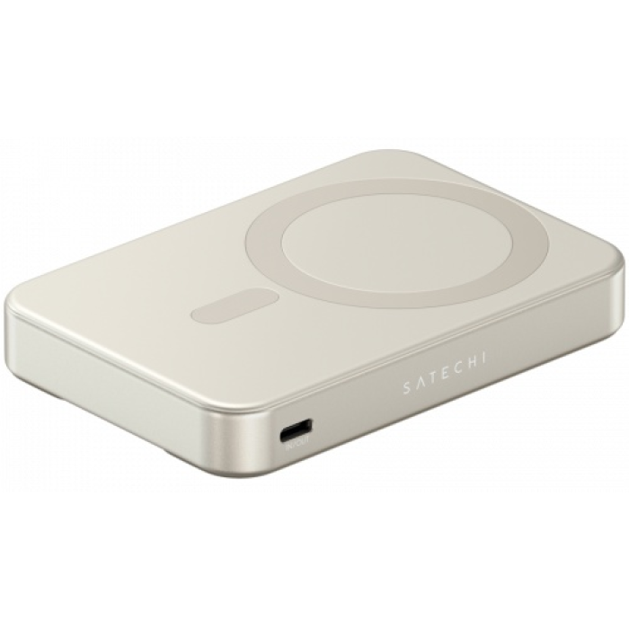 SATECHI Qi2 10K Magnetic Power Bank with Stand (Sand)<br>