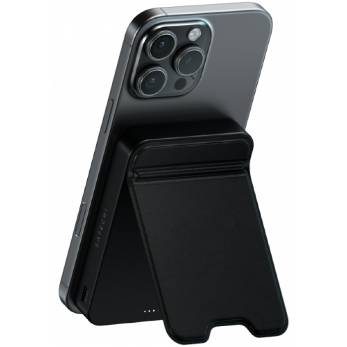 SATECHI Qi2 10K Magnetic Power Bank with Stand (Black)<br>