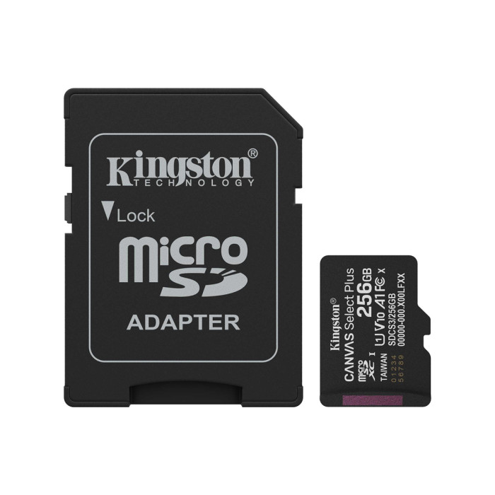 Карта памяти Kingston SDCS3/256GB Canvas Select Plus A1 U1 V10 256GB<br>80051